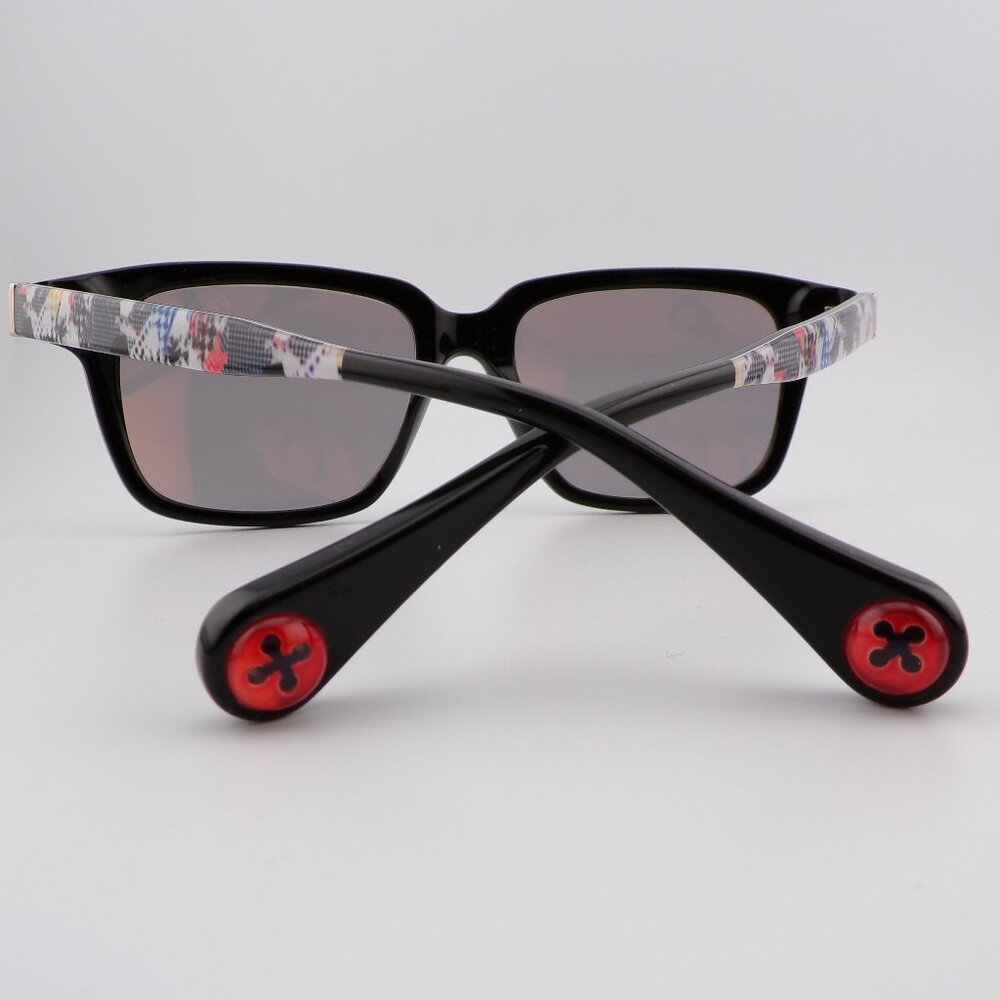 Robert Graham Button Detail Abstract Print Mirrored Shades, Square Othello 56mm